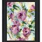 Abstract Floral Black Framed Print Wall Art