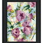 Abstract Floral Black Framed Print Wall Art