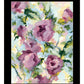 Abstract Floral Black Framed Print Wall Art