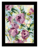 Abstract Floral Black Framed Print Wall Art
