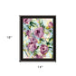 Abstract Floral Black Framed Print Wall Art
