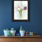 Flower Farm Bouquet Black Framed Print Wall Art
