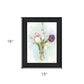 Flower Farm Bouquet Black Framed Print Wall Art