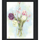 Flower Farm Bouquet Black Framed Print Wall Art
