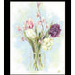 Flower Farm Bouquet Black Framed Print Wall Art