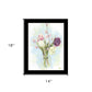 Flower Farm Bouquet Black Framed Print Wall Art