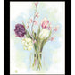 Flower Farm Bouquet Black Framed Print Wall Art