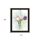 Flower Farm Bouquet Black Framed Print Wall Art