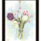 Flower Farm Bouquet Black Framed Print Wall Art