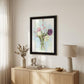 Flower Farm Bouquet Black Framed Print Wall Art