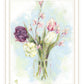 Flower Farm Bouquet Black Framed Print Wall Art