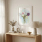 Flower Farm Bouquet Black Framed Print Wall Art