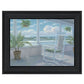 Coastal Porch Black Framed Print Wall Art