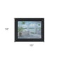 Coastal Porch Black Framed Print Wall Art