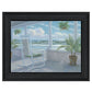 Coastal Porch Black Framed Print Wall Art