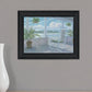 Coastal Porch Black Framed Print Wall Art