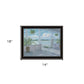 Coastal Porch Black Framed Print Wall Art
