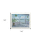 Coastal Porch Black Framed Print Wall Art