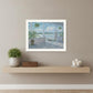 Coastal Porch Black Framed Print Wall Art