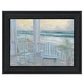 Coastal Porch Black Framed Print Wall Art
