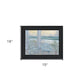 Coastal Porch Black Framed Print Wall Art