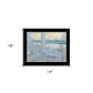 Coastal Porch Black Framed Print Wall Art