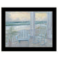 Coastal Porch Black Framed Print Wall Art