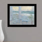 Coastal Porch Black Framed Print Wall Art