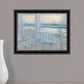 Coastal Porch Black Framed Print Wall Art