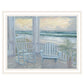 Coastal Porch Black Framed Print Wall Art