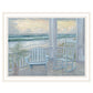 Coastal Porch Black Framed Print Wall Art