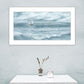 Three Sailboats White Framed Print Wall Art