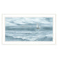 Three Sailboats White Framed Print Wall Art