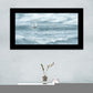 Three Sailboats White Framed Print Wall Art