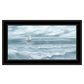 Three Sailboats Black Framed Print Wall Art