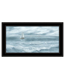 Three Sailboats Black Framed Print Wall Art