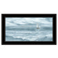 Three Sailboats Black Framed Print Wall Art