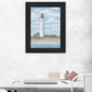 Cape May Light Black Framed Print Wall Art