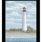 Cape May Light Black Framed Print Wall Art