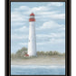 Cape May Light Black Framed Print Wall Art