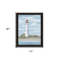 Cape May Light Black Framed Print Wall Art