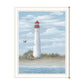 Cape May Light Black Framed Print Wall Art