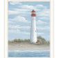 Cape May Light Black Framed Print Wall Art