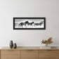 Horses Rolling By Black Framed Print Wall Art