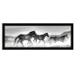 Horses Rolling By White Framed Print Wall Art