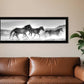 Horses Rolling By White Framed Print Wall Art