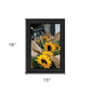 Sunflower Bouquet Black Framed Print Wall Art