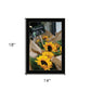 Sunflower Bouquet Black Framed Print Wall Art