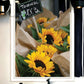 Sunflower Bouquet Black Framed Print Wall Art