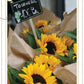 Sunflower Bouquet Black Framed Print Wall Art